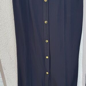 Michael Kors Blue Maxi Pencil Skirt